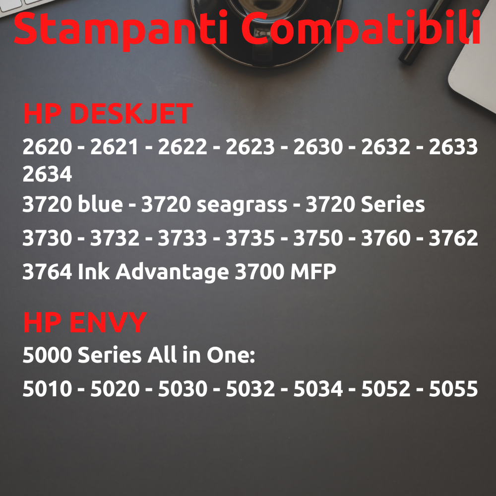 Cartuccia inkjet 304 XL per HP Deskjet 2620 2630 3700 3720 3730 3750 3764