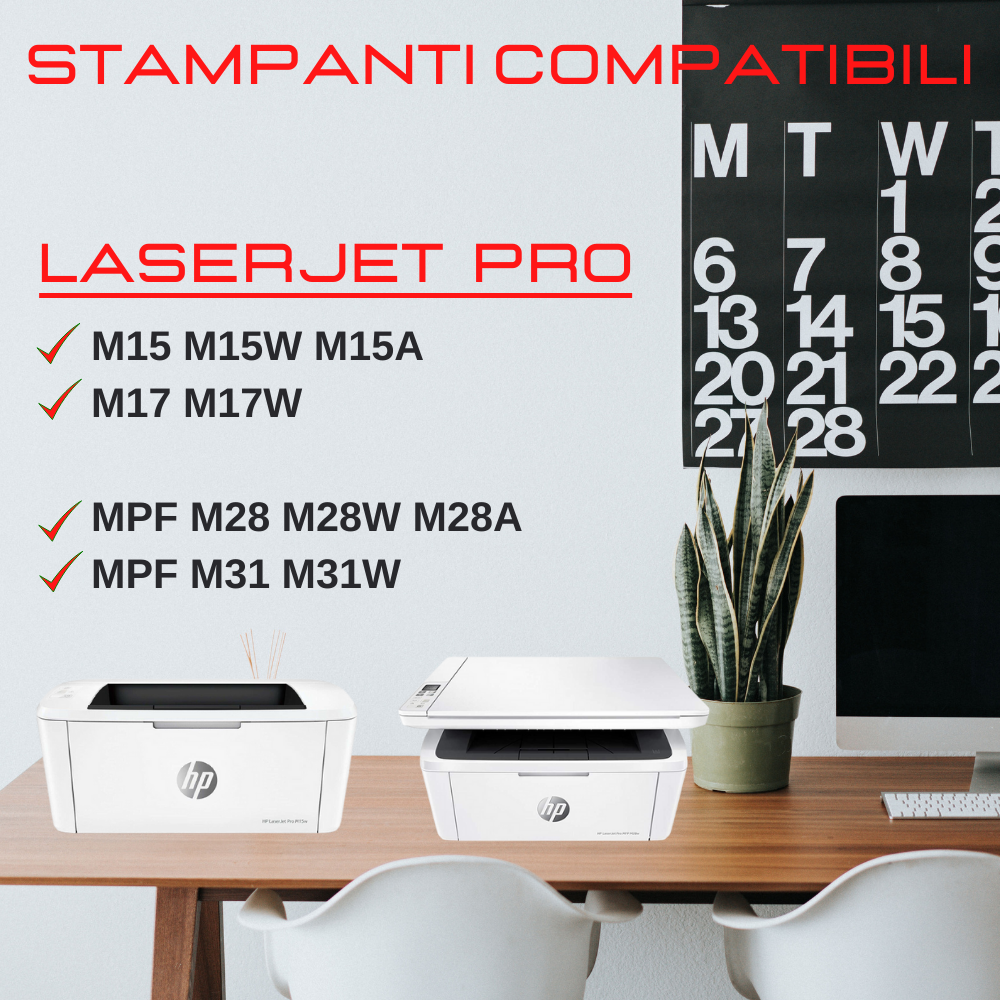 Toner HP per Laserjet Pro M15 M28 Wifi